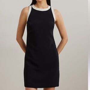 Jessica Two Toned Sleeveless Shift Dress - size 14